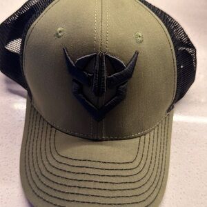 Olive Green and Black Trucker Hat